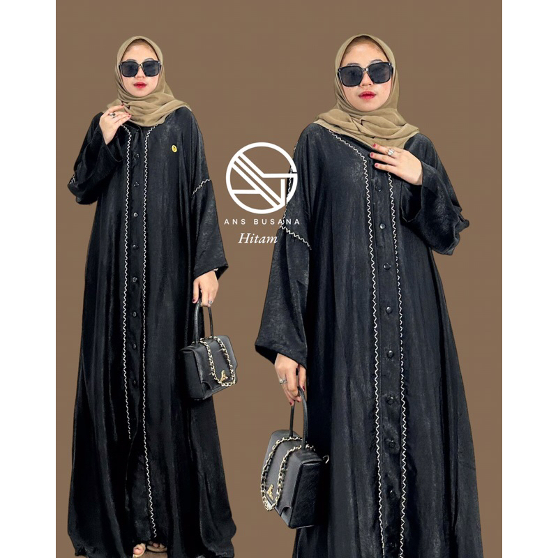 NAURA ABAYA BY ANS BUSANA / abaya wanita muslimah