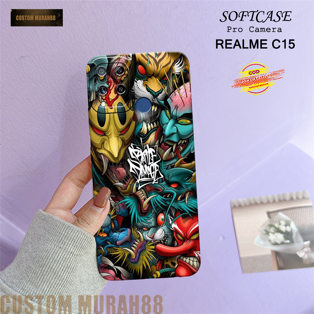 Case Realme C15 Terbaru - Fashion Case AESTHETIC - Casing Hp Realme C15 - Softcase Pro Camera Realme
