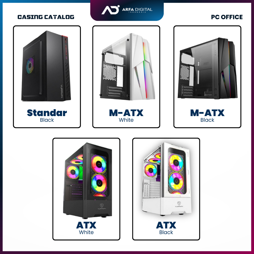 Komputer Full Set Murah Intel Core I5 Ram 8GB SSD 120GB HDD 500GB LED 19