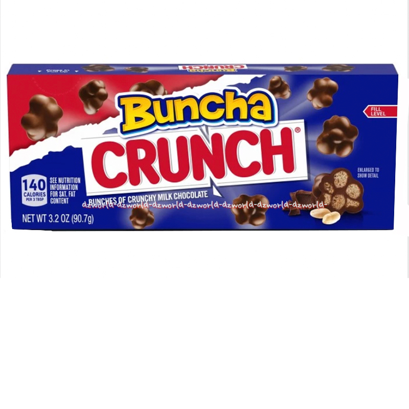 

Buncha Crunch 90.7gr Bunches Of Crunchy Milk Chocolate Crisped Rice Snack Cemilan Coklat Isi