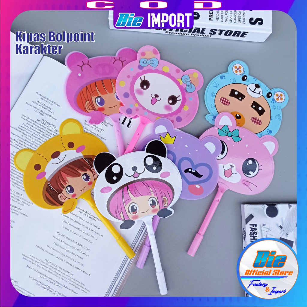 

Kipas + Pulpen 2 in 1 Karakter Korea Impor Best Seller