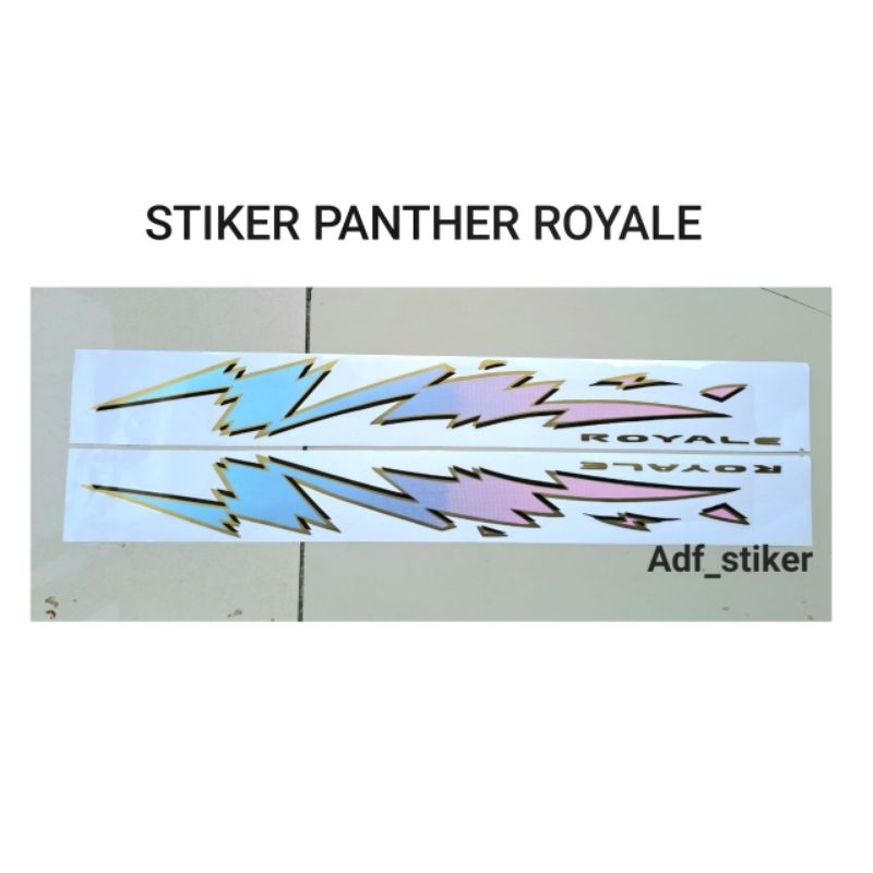 Stiker isuzu panther royale / stiker mobil panther royale