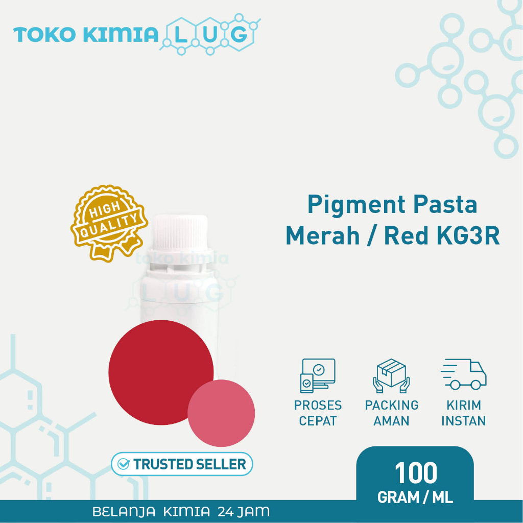 

Pigmen Pasta Biang Pewarna Pigment - Merah Red KG3R 100 gram
