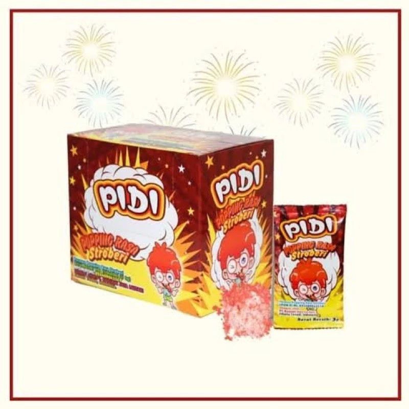 

Pidi popping candy rasa stoberi isi 30 pcs