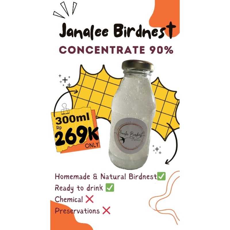 

Minuman Sarang burung walet original 300ml concentrate 90%