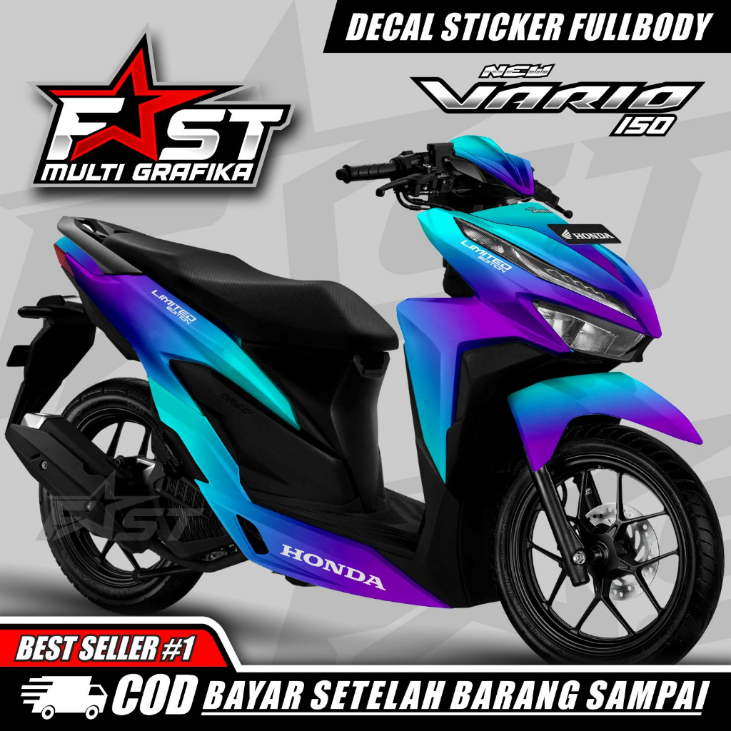 Decal Sticker Full Body Vario 125 - 150 LED - Stiker Full Body Vario 125 - 150 LED sticker vario vir