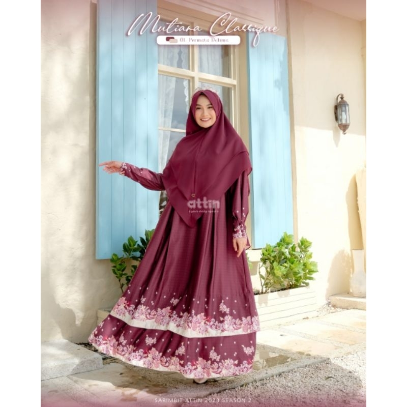 READY STOK MUTIARA DRESS CLASSIQUE BY ATTIN