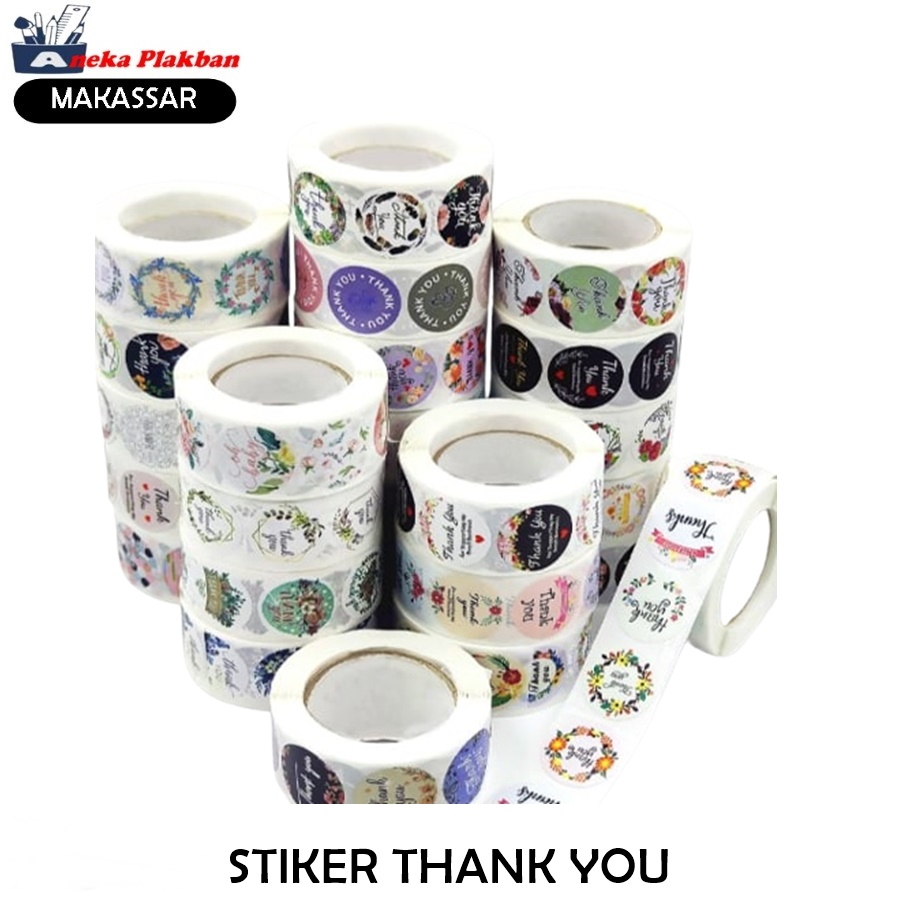 

[ROLL/500PCS] STIKER THANK YOU STIKER TERIMA KAS
