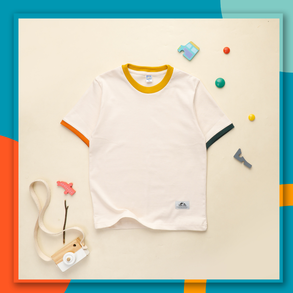 Kaos Anak Basic Warna Cream - Balbo Kids