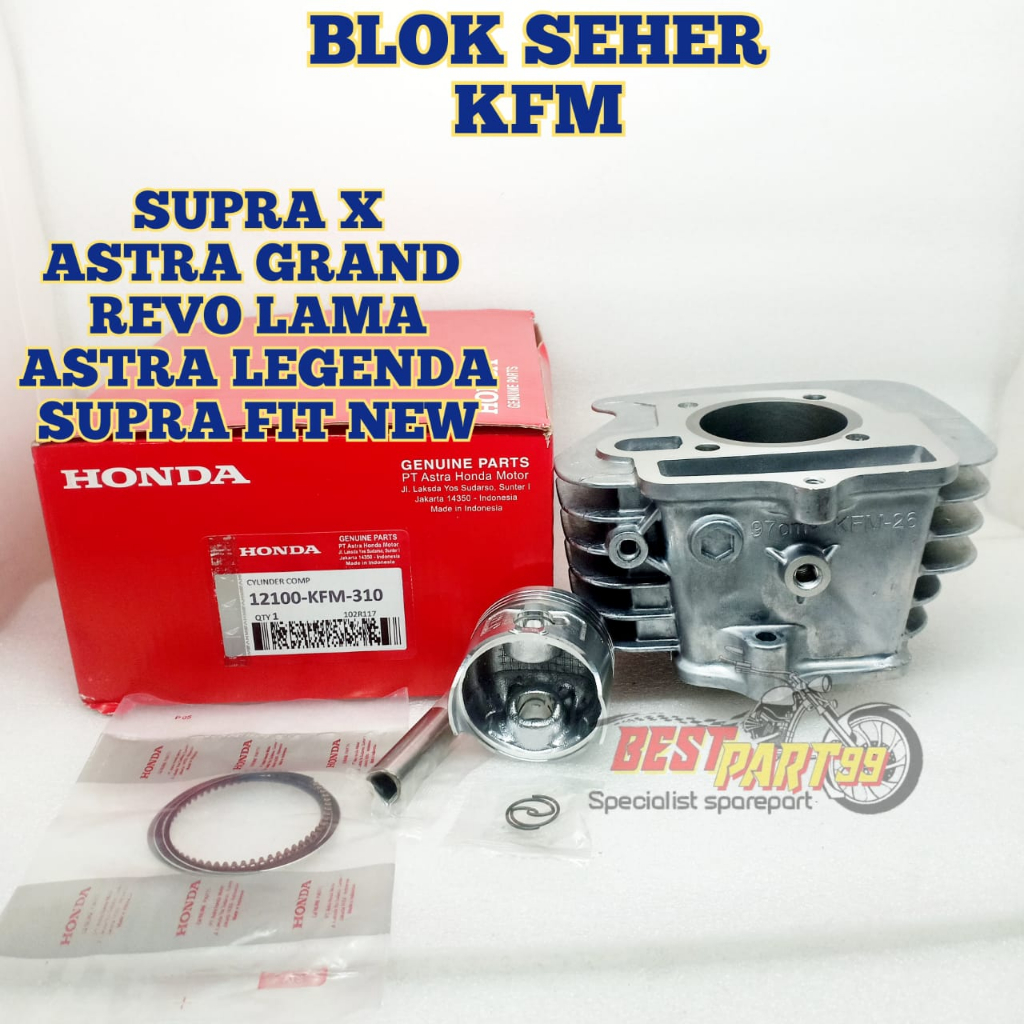 BLOK mesin SEHER HONDA KFM REVO LAMA LEGENDA FIT X SUPRA FIT NEW KUALITAS ORIGINAL ORI ASLI BERMUTU