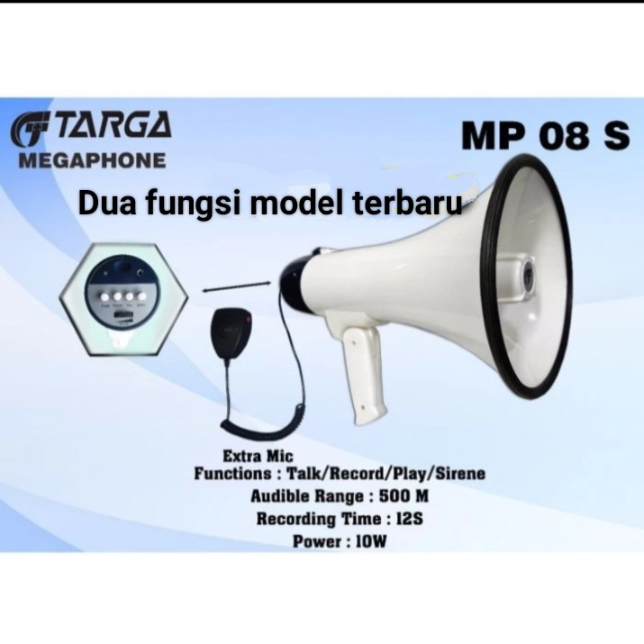 Megaphone Targa Mp 08 s Usb megaphone Targa Mp 08 original