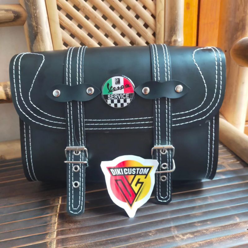 tas backrack vespa - side bag vespa. aksesoris vespa