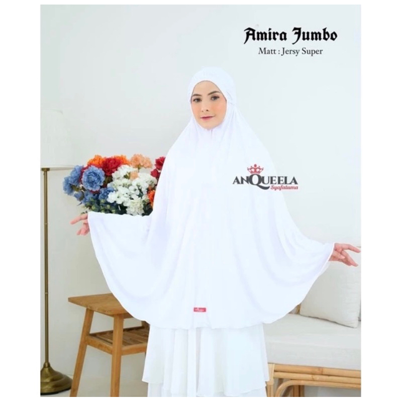 Anquella amira jumbo/hijab jumbo/hijab umroh/hijab hj/hijab mukena m