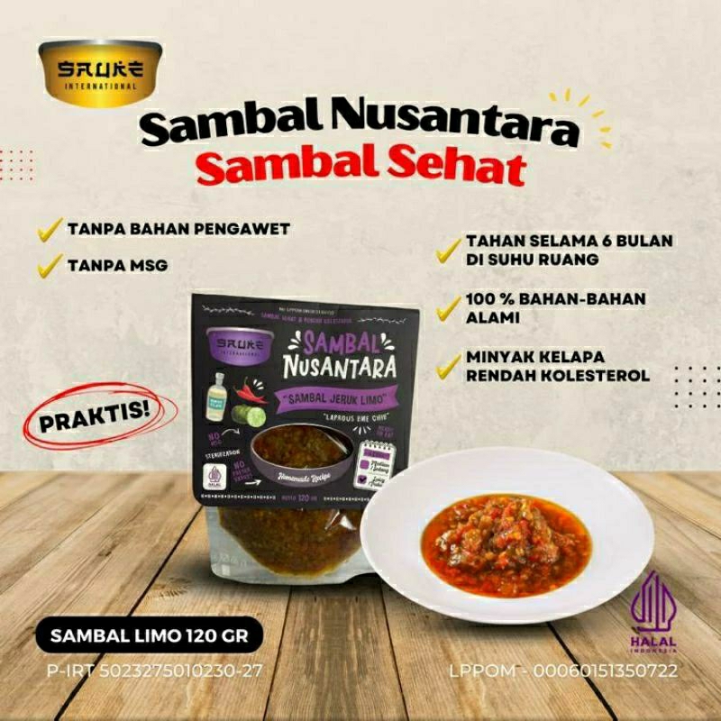 

Sambal Instan Jeruk Limo Siap Saji Sambel Sehat Nusantara Halal Dan Murah