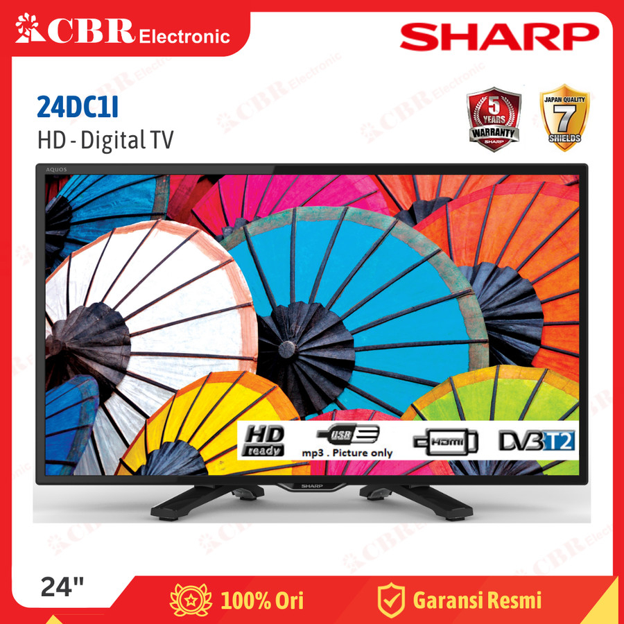 TV SHARP 24 Inch LED 24DC1I (HD-Digital TV)