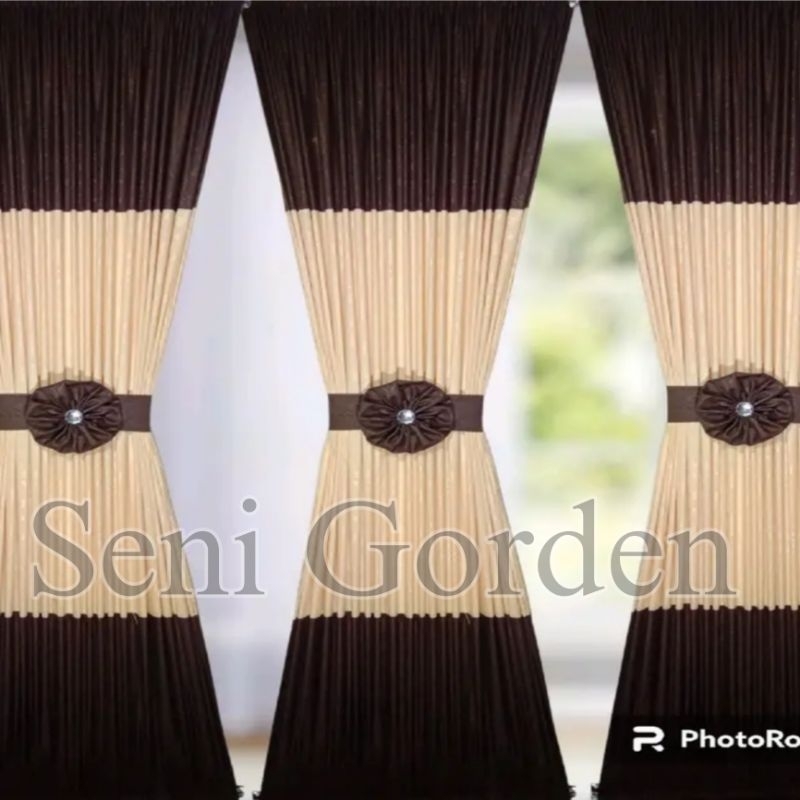 Gorden Jendela Kecil Minimalis Gorden Pita Kupu kupu Gorden Kombinasi Aesthetic