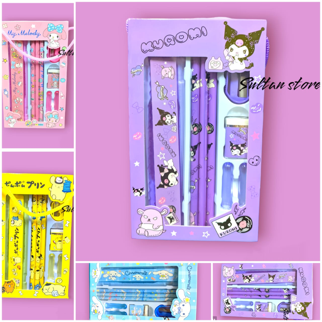 

PENSIL SET SANRIO KUROMI PURIN