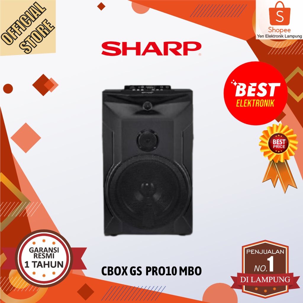 Speaker Active Sharp CBOX PROX 10UBB Speaker Sharp Garansi Resmi