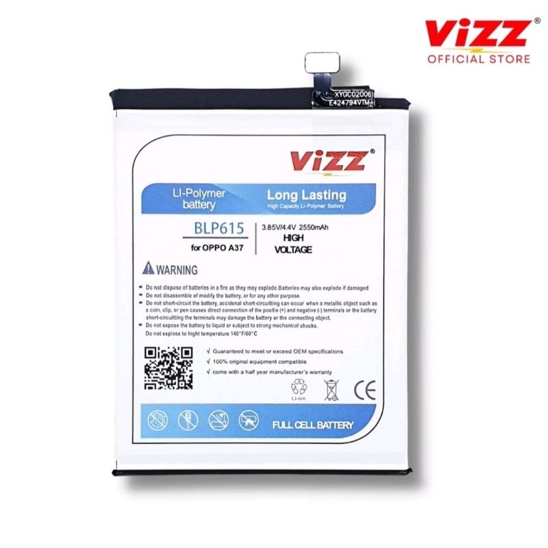 VIZZ Baterai OPPO BLP615 Baterai A37 / A37F / Neo 9
