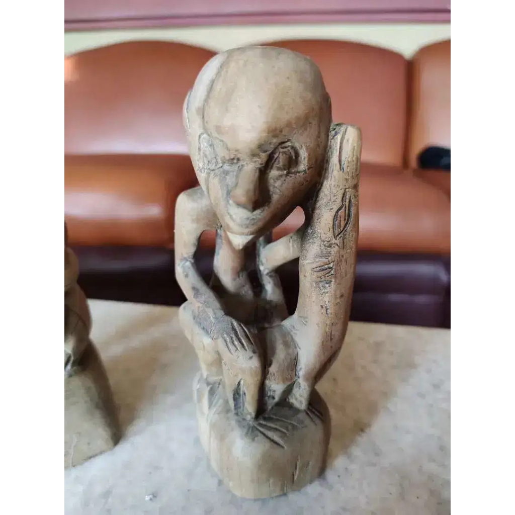 Patung batu Ganesha kecil kuno antik