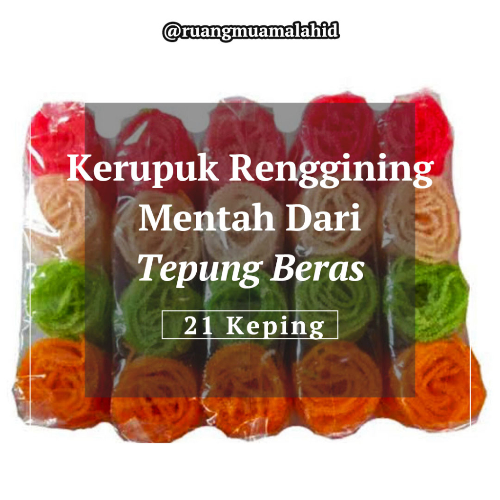 

Kerupuk Ranggining Renggining Rangining Mentah Dari Beras Isi 21