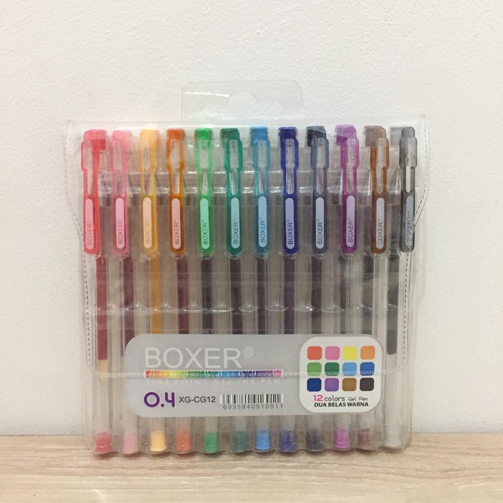 

Boxer Color Gel Pen 12 Warna XG-CG12 0.4