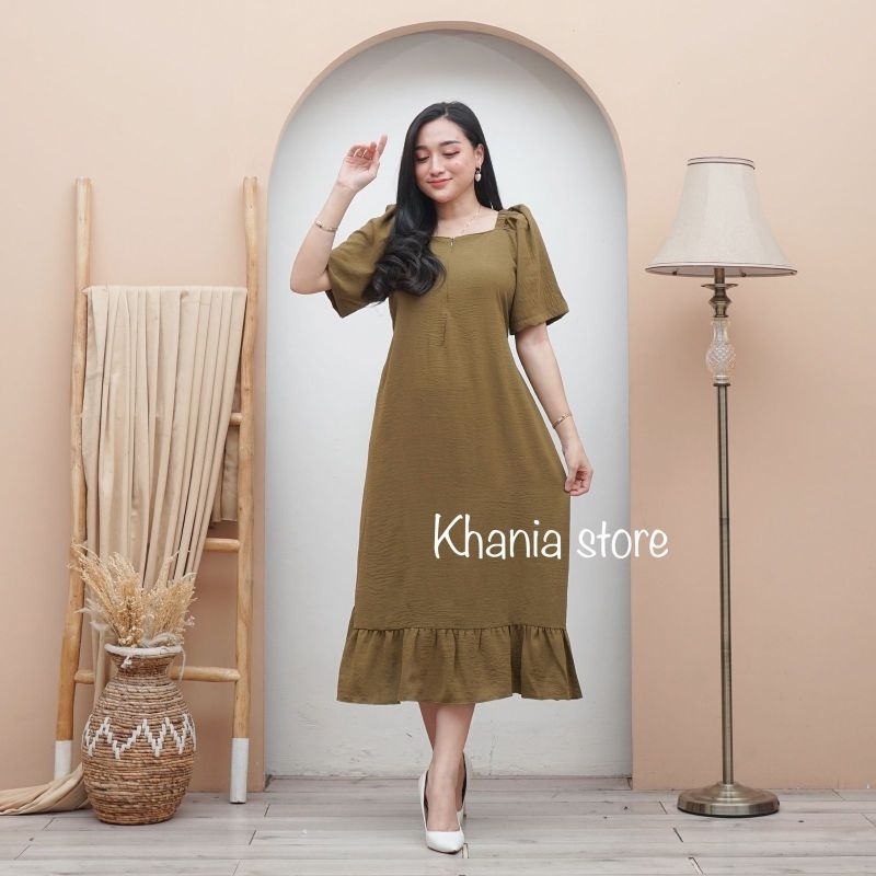 Nuna Dress/Dress Crinkle premium/Daster Crinkle busui