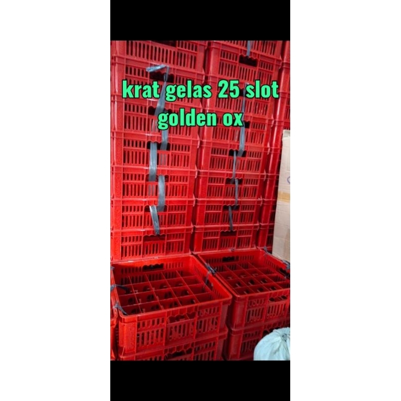KRAT GELAS 25 SLOT GOLDEN OX