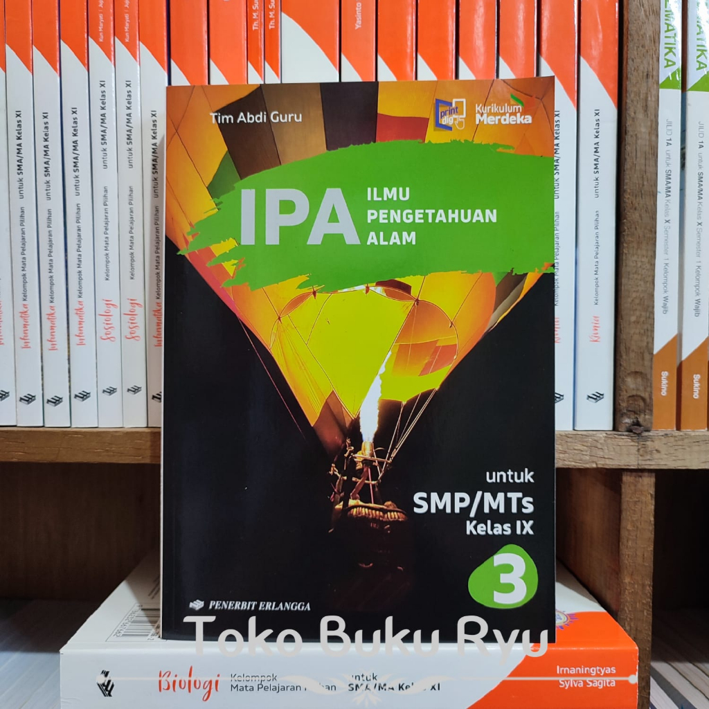 Buku IPA Kelas 9 SMP Kurikulum Merdeka Erlangga