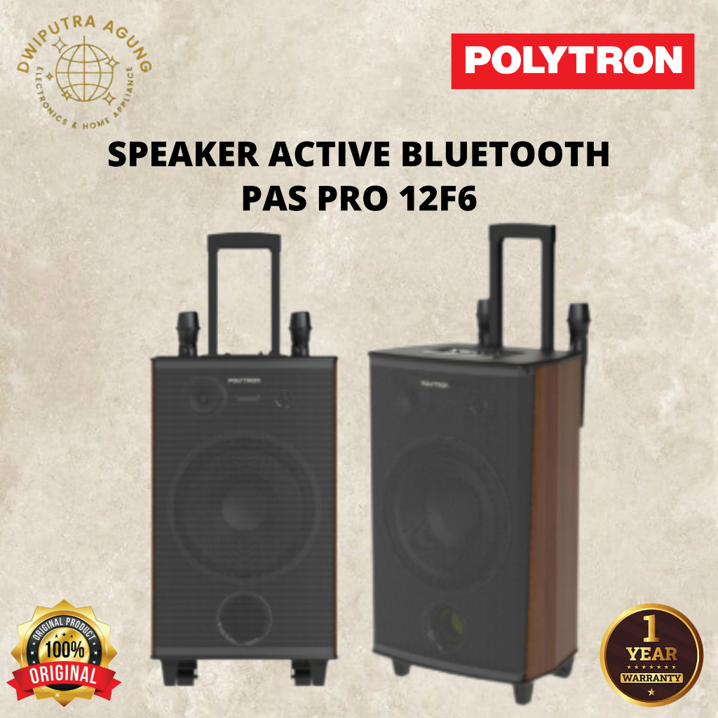 POLYTRON SPEAKER AKTIF BLUETOOTH  PAS-PRO12F6 / PAS PRO12F6 / PAS PRO 12F7 / PASPRO 12F7