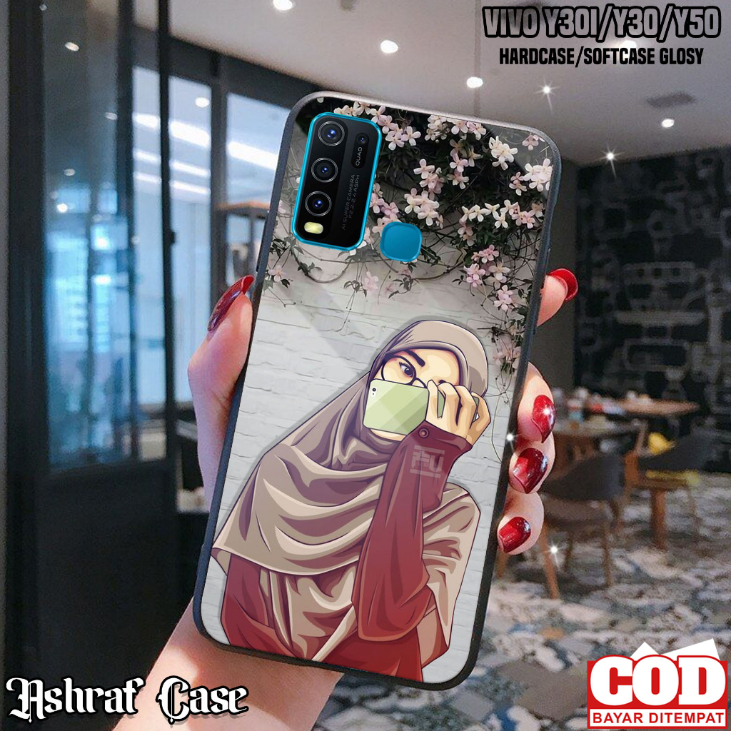 Case Hp Vivo Y30i / Y30 / Y50 - Casing Hp Vivo Y30 / Y30i / Y50 ( HJB ) Softcase Glass Kaca - Kondom