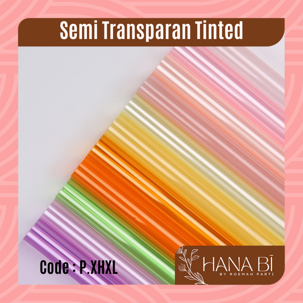 

5 Lembarertas Buket Bunga Korean OPP Tebal Film Flower Wrapping Paper Sinowrap Calor Kado Semi Transparan P.XHXL