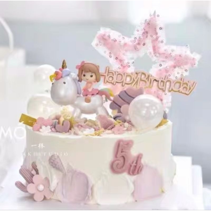 

Topper Happy Birthday Bintang pink