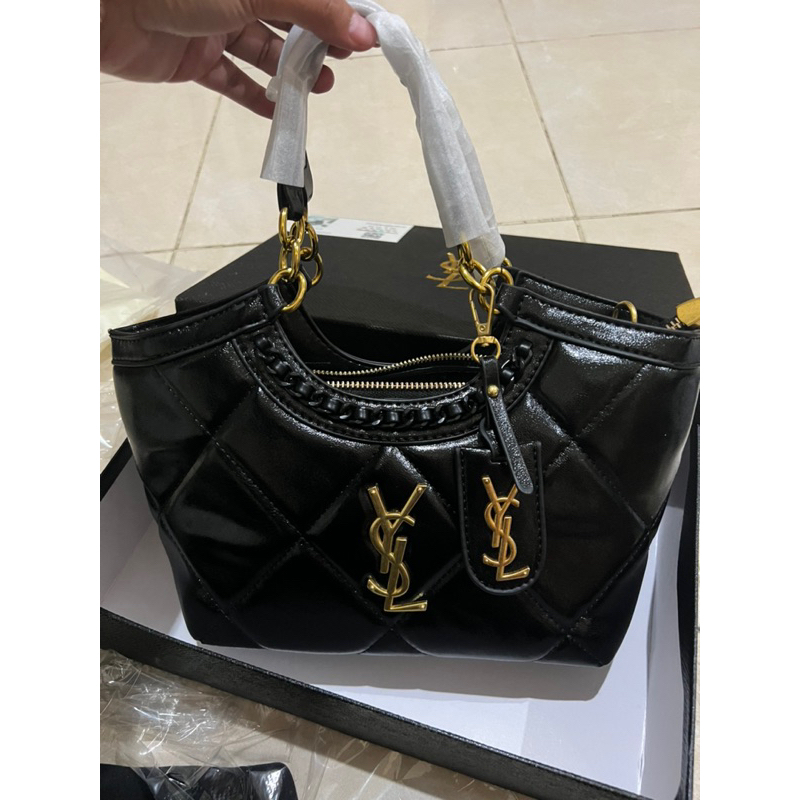 Ysl bag black glossy mirror quality