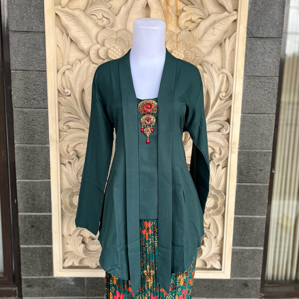 Kebaya Kutubaru Modern Katun Premium Polos Dewasa