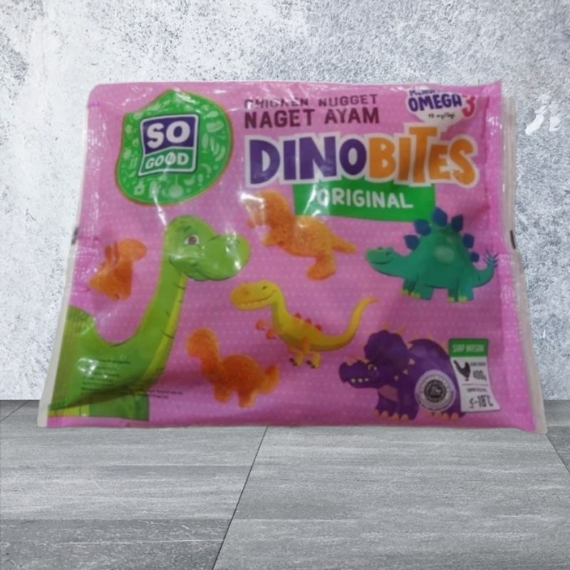 

RN_Frozen - SO GOOD Dino Bites Chicken Nugget Berat isi 400 Gram Ready.