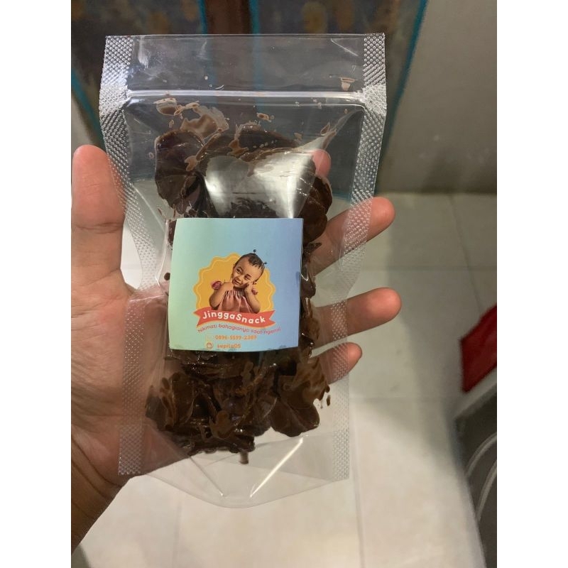 

keripik pisang lumer coklat