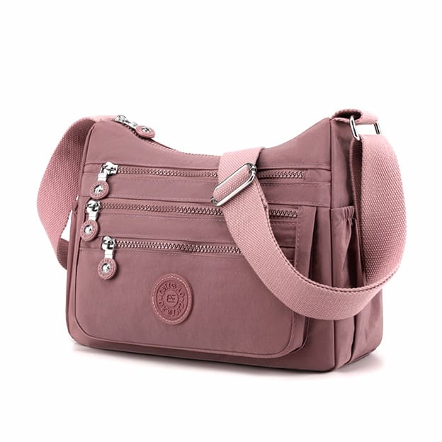 SELEMPANG WANITA IMPORT Tas Selempang Wanita Model Serut Kapasitas Besar Bahan Nylon Waterproof IMPO