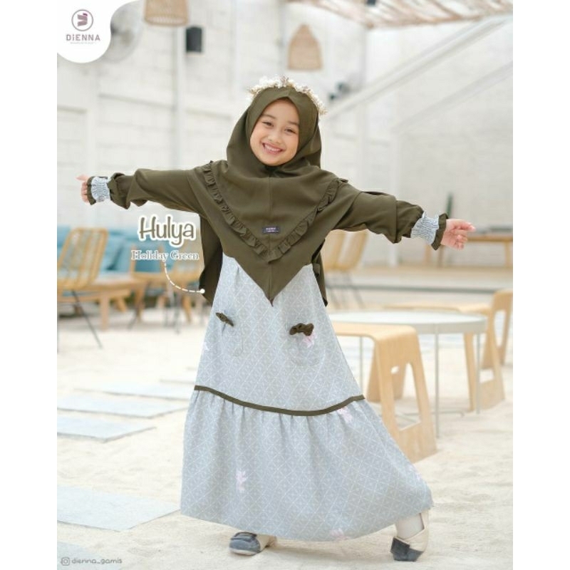 Hulya by Dienna Gamis Anak Set Khimar