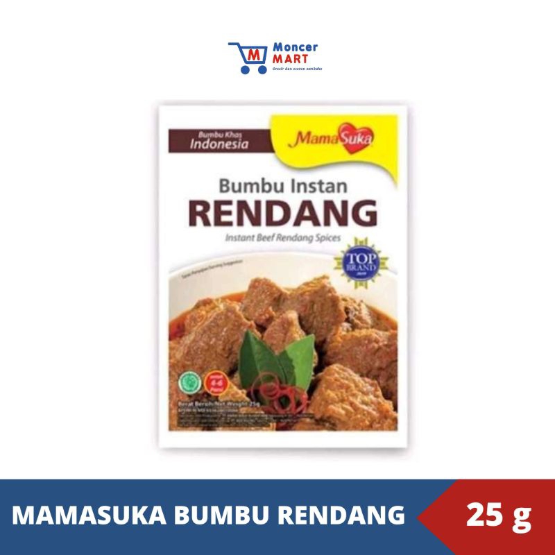 

MAMASUKA - Bumbu Instan Rendang 25 g | Bumbu Instan Khas Nusantara