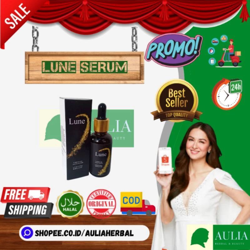 Lune serum wajah anti aging original | lune asli serum BPOM