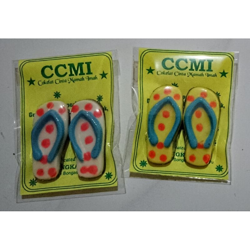 

Sepasang Cokelat Sandal Jepit Polka dll