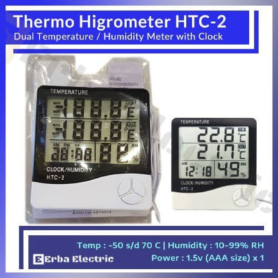 

HTC-2 Digital Temperature Humidity RH Celcius LCD Display Suhu Rh Limited