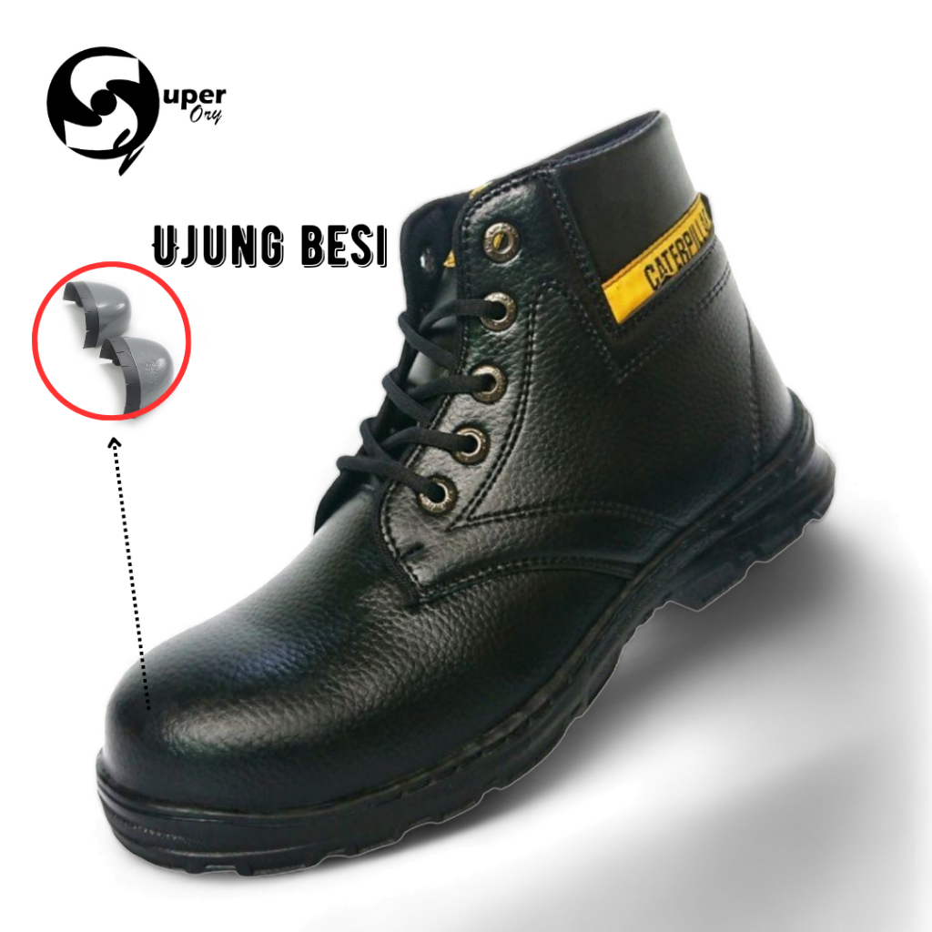 SEPATU CATERPILLAR SAFETY UJUNG BESI
