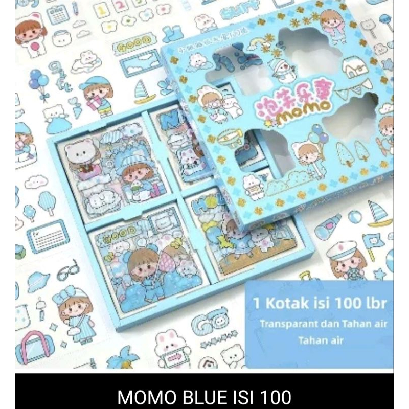 

0Stiker Motif Kartun Korea Lucu Anti Air 1 box 100lbr /Dekorasi Handbook Scrapbook