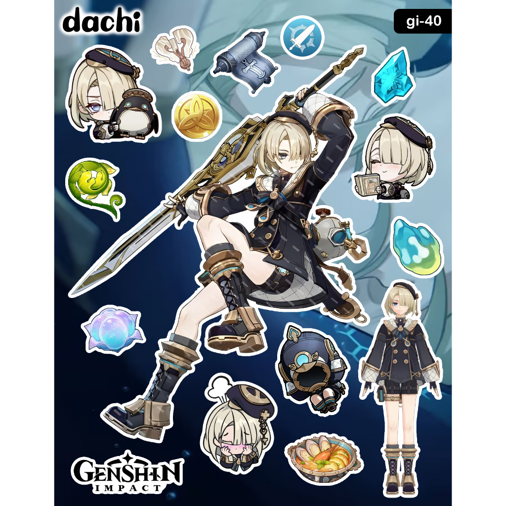 

Dachi Sticker Genshin Impact Freminet - GI-40 Peel Off