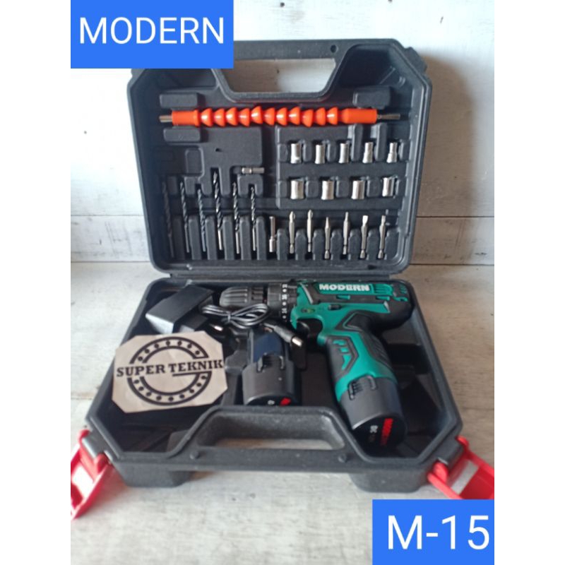 Mesin Bor Cas Baterai Modern M-15