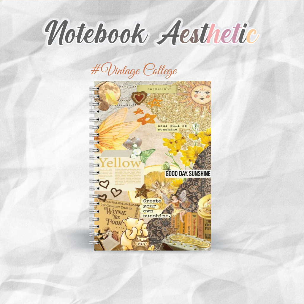 

NOTEBOOK A5 VINTAGE COLLEGE CATATAN/JURNAL BOOKPAPER GRID/KOTAK2#DOTTED/TITIK2#BLANK/POLOS