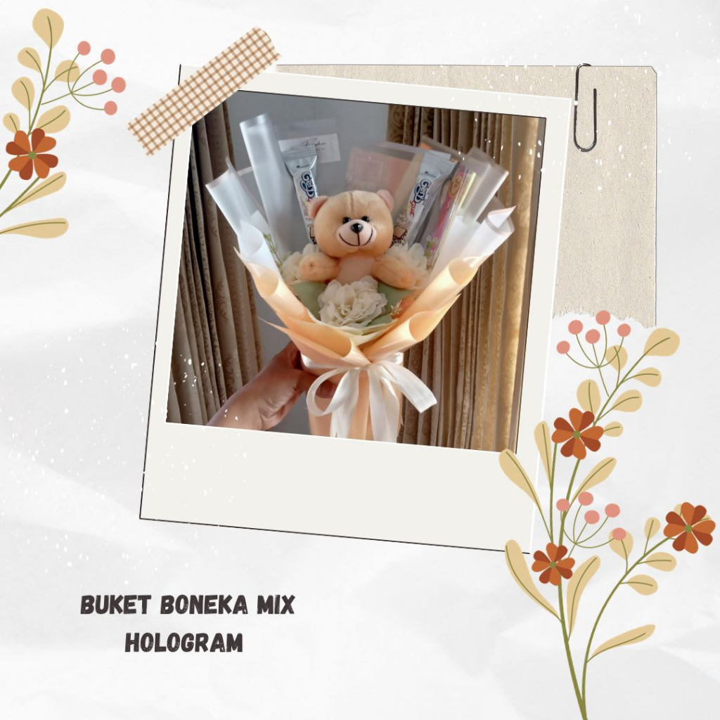 

BUKET BONEKA WISUDA MURAH BUKET BONEKA MIX HOLOGRAM