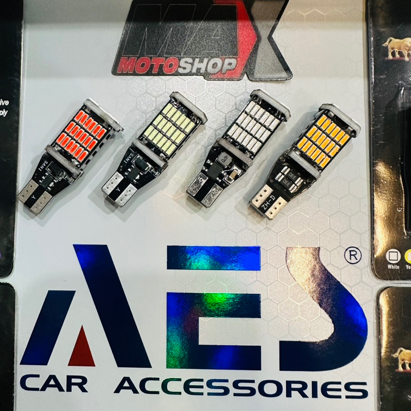 LAMPU LED T10 45 SMD SUPERBRIGHT MERK BULLAES SEIN DAJJAL HARGA SEPASANG